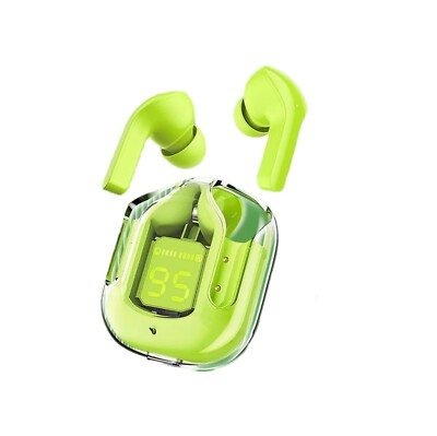 Transparent Earphone LED Digital Display Wireless Bluetooth Stereo in earphone