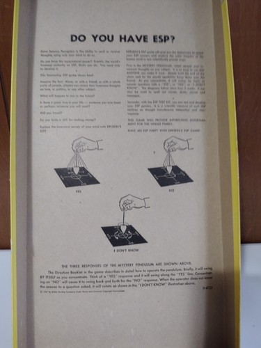Vintage 1960's Kreskin's ESP Board Game-Complete - 第 7/9 張圖片