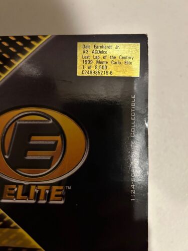 DALE EARNHARDT JR #3 ACDELCO LAST LAP OF THE CENTURY 1999 Monte Carlo ELITE 1:24 - Picture 6 of 6