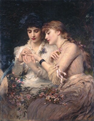 James Sant Thorn Amidst the Roses Giclee Small Print on Canvas 8x10 Classic Art