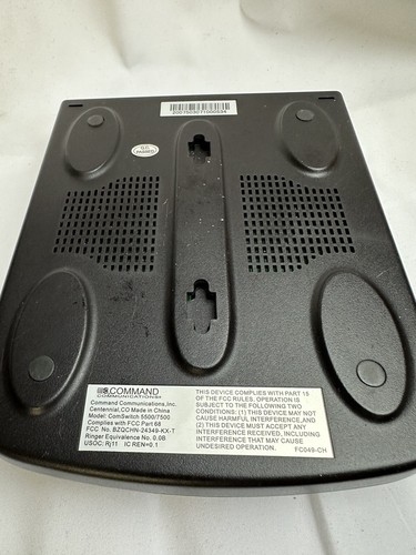 COMMAND COMSWITCH 7500 PHONE COMPUTER MANAGEMENT 4 Ports Multi line No Cords - Picture 5 of 5