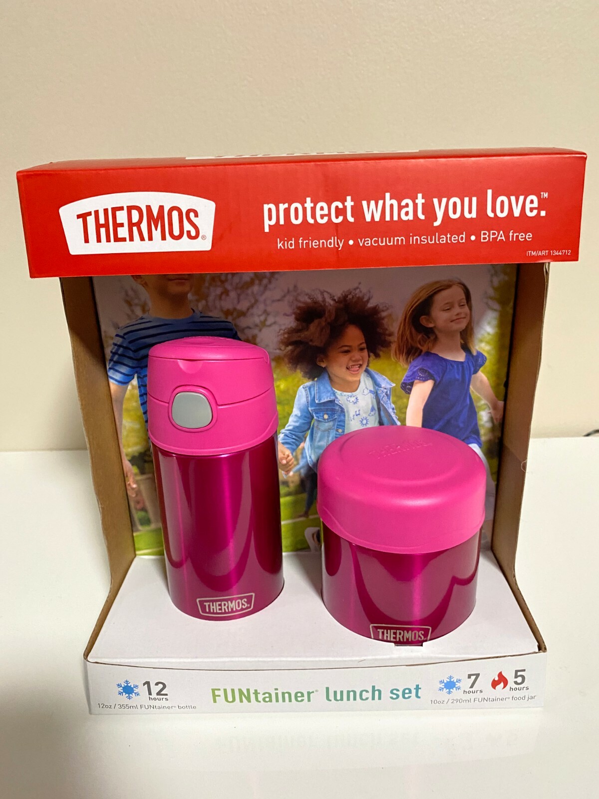 thermos funtainer pink