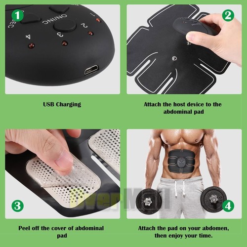 Estimulador Muscular EMS Cinturon Abdominal con Pantalla LCD Entrenador de ABS - Imagen 21 de 74
