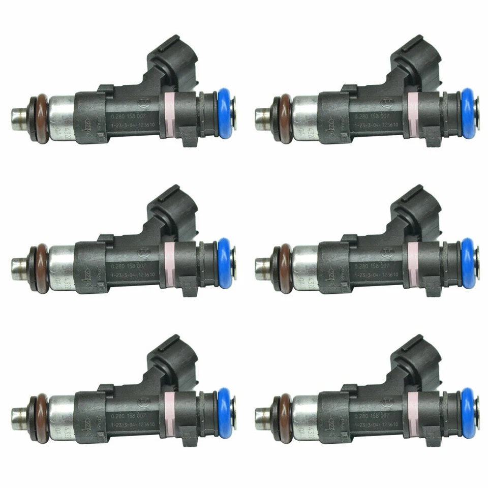 6x Inyectores de combustible nuevos para Nissan Pathfinder Xterra 2005-2010 4,0 L V6 0280158007 Foto 3 de 4