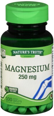 Nature's Truth Magnesium 250 mg Coated Caplets Extra Strength 100 EA