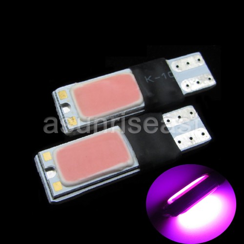 2 × Pink T10 194 168 W5W Car Wedge Side COB LED Light Bulbs Super Bright - Picture 1 of 5