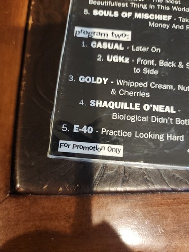 Jive's - Rollin' Em Phat 1994 Sealed Promo Cassette Tape Shaq UGKz Goldy E-40 - Picture 3 of 5