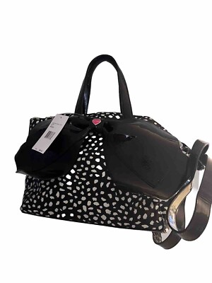 NWT Betsey Johnson 2 Tone Quilted Heart Tote **Be Mine Multi**