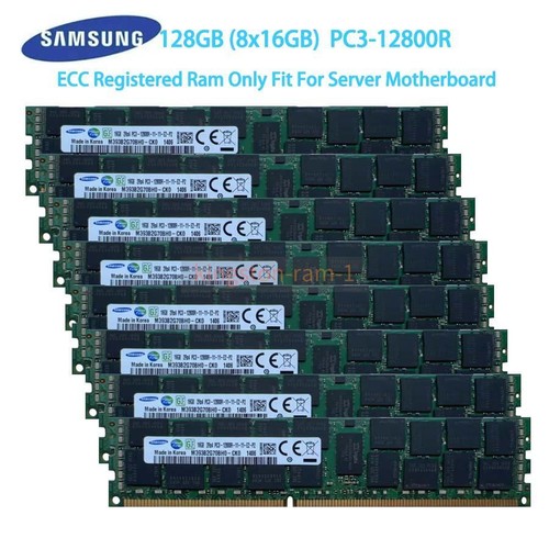 Samsung 16GB/32GB/64GB DDR3-1600 MHz PC3-12800R REG ECC Server Ram 2Rx4 1.5V Lot - Photo 9/18