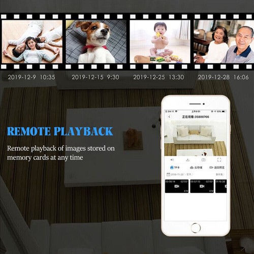 Mini Camera Wireless Built-in battery Wifi Home Security - HD 1080P Night Vision - Picture 4 of 15