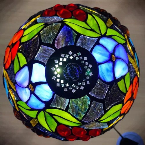 Tiffany-Style Table Lamps Handcrafted Art Bedside Light Desk Lamps Stained Glass - Picture 47 of 74