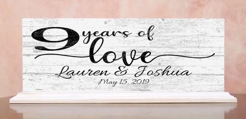 Custom Gift Sign For Wedding Anniversary Personalized Names & Year For Couples - Picture 9 of 80
