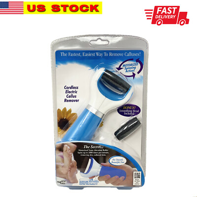 Electronic Foot File Roller Callus Remover USB Cable Included or 4x AA batteries