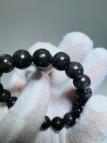 Opal Armband schwarz Regenbogen Stretch selten Hochwertige Edelsteine Naturstein - 第 6/6 張圖片
