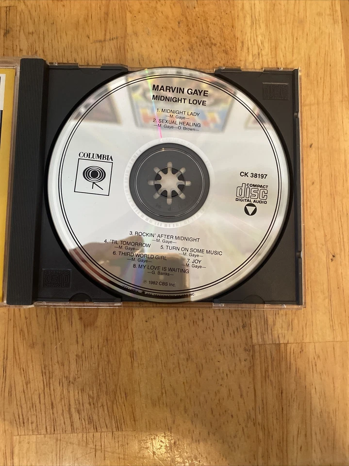 Marvin Gaye Midnight Love US CD Early Columbia Records Issue Foto 4 de 4