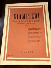 Passi Difficili E "A Solo" for Bass Clarinet Vol. 2 Book Sheet music