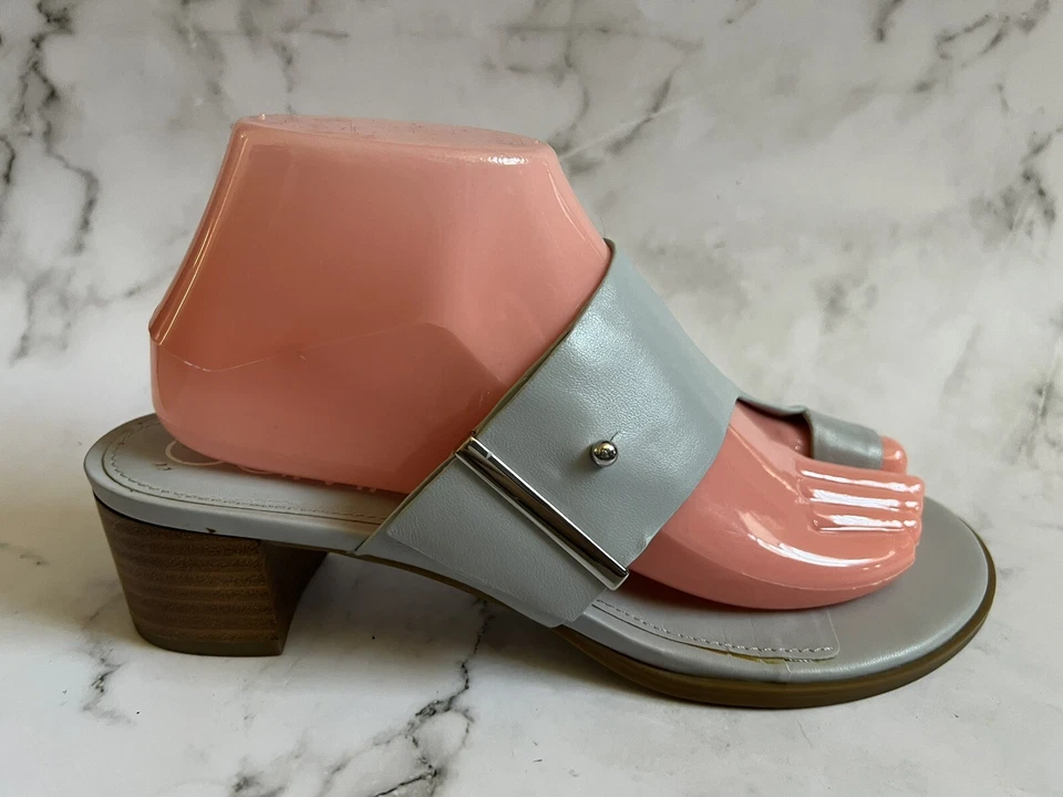 Calvin Klein Blue Daria Block Heel Sandals-Cute-Workwear-Casual-Size 8M - image 2 of 4