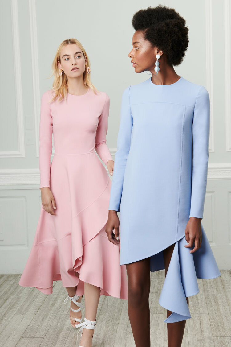 $2490 NEW Oscar de la Renta Stretch WOOL Asymmetric Dress $2490 NEW Oscar de la Renta Stretch WOOL Asymmetric Dress