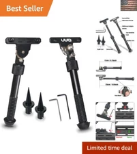 QV8 Tactical Bipod - Adjustable 6-9 Inches for M-LOK Handguards & Spike Feet