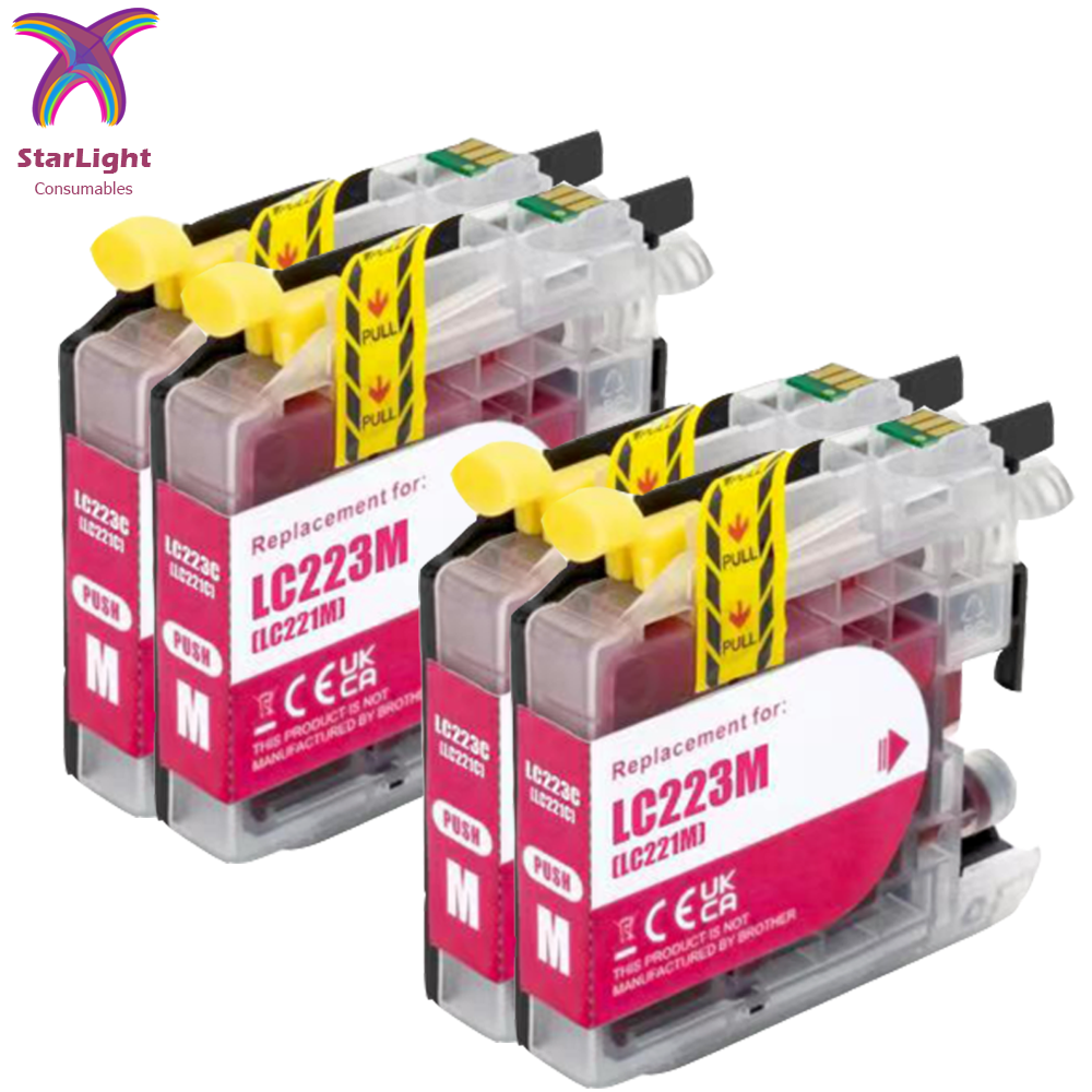 4x Compatibili Brother LC223 XXL LC225 LC227 DCPJ4120 MFC-J 44 - Foto 10