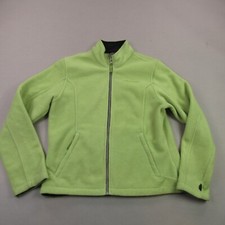 Spyder Jacket Womens 14 Full Zip Long Sleeve Green Fleece Outdoors Casual