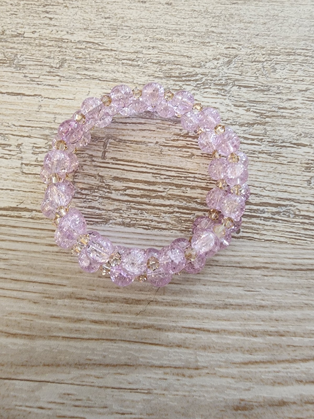 Two Unique Memory Wire Wrap Bracelets. Two 3 wrap… - image 1