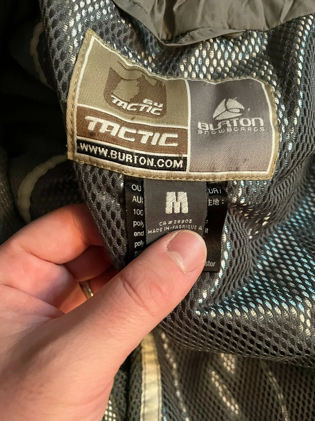 burton vintage used snowboard jacket