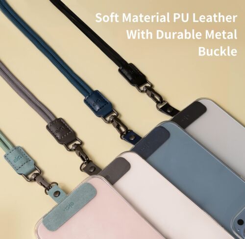 EKAX Cordón Universal para Teléfono Celular, Correa de Nylon Ajustable con Cli... - Imagen 4 de 7