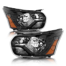 For 2015-2023 Ford Transit 150 250 350 Halogen Black Headlight Headlamp Assembly