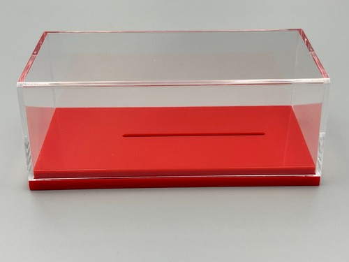 Quality Car Display Case Red Plastic Base 1/64 scale - Picture 4 of 6