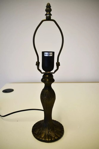 2 x Medium Tiffany Style lamp Abstract Base Only Bedside Table Lamp for 10 inch - Picture 2 of 4