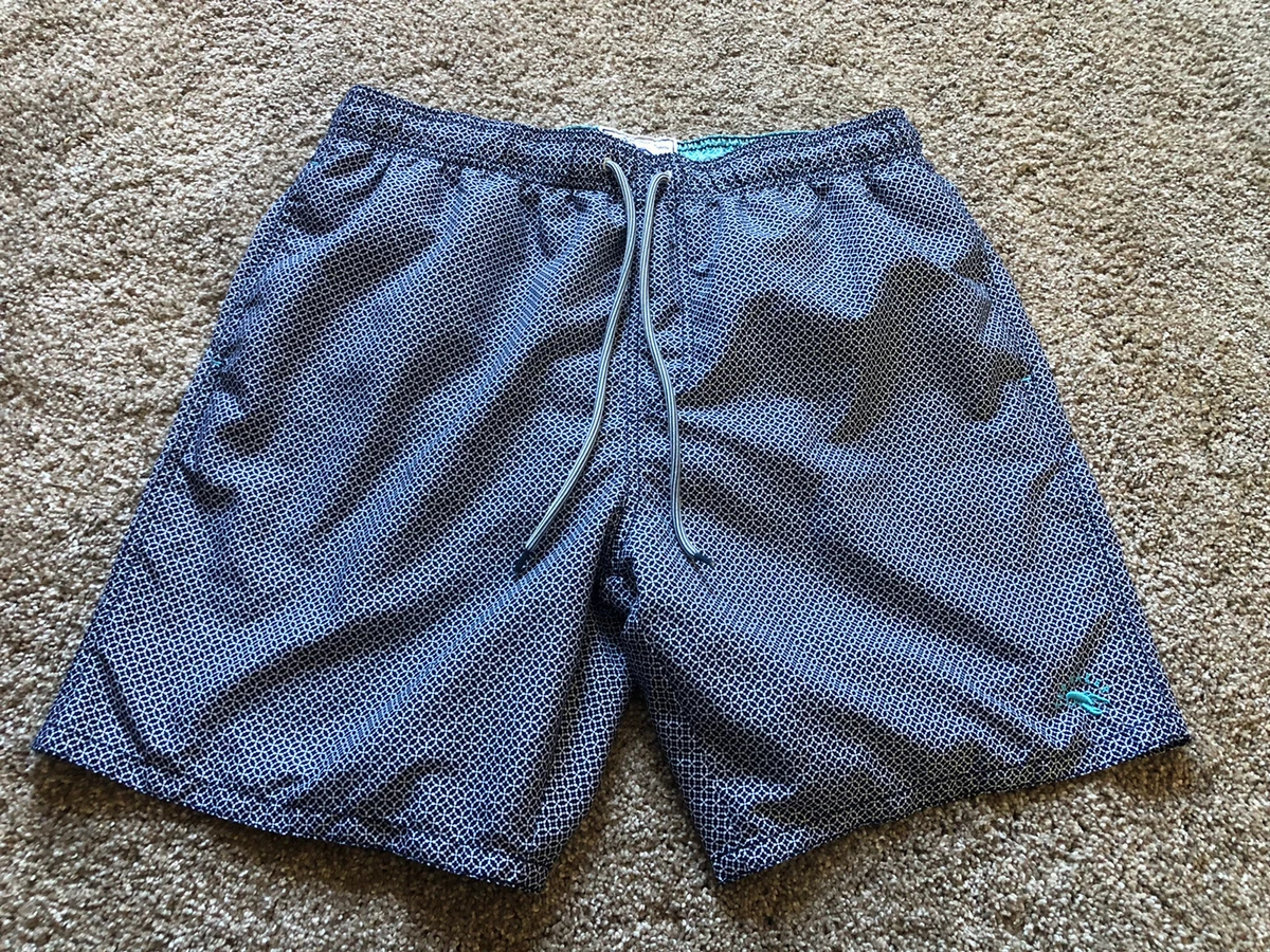 Ted Baker Mens Lobster Swim Trunks Board Shorts Size 4 Large Blue