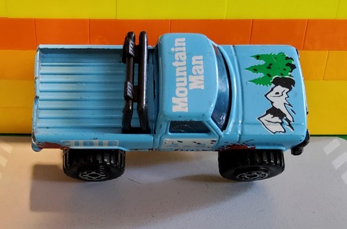 1981 Matchbox Mini Pick Up 4x4 Mountain Man Blue - Picture 2 of 4