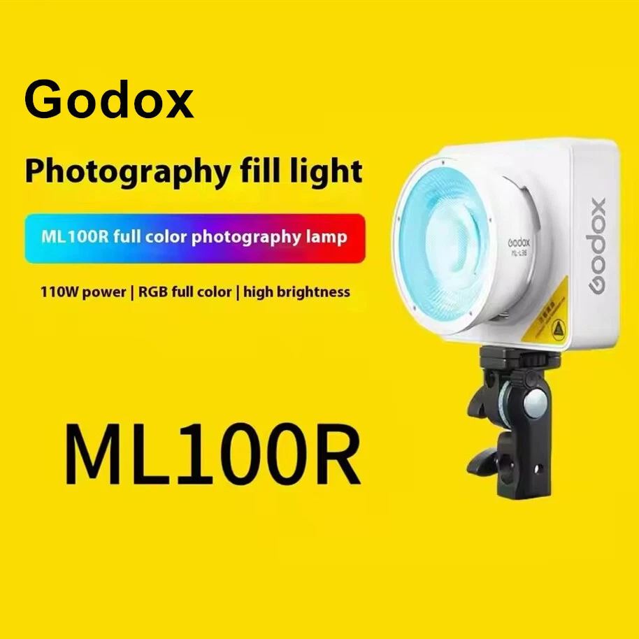 Godox ML100R Kit3 RGB Full Color LED Video Pocket COB Light 1800K-10000K APP - Image 2 of 4