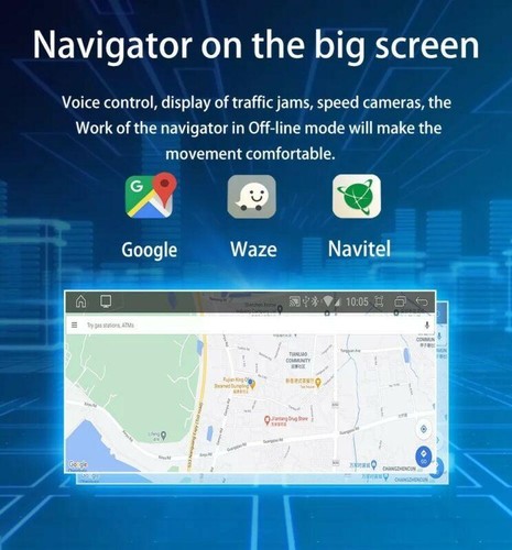 10.4" Touchscreen Radio Android Navigation For Toyota Land Cruiser Lexus Gx470 - Picture 10 of 12