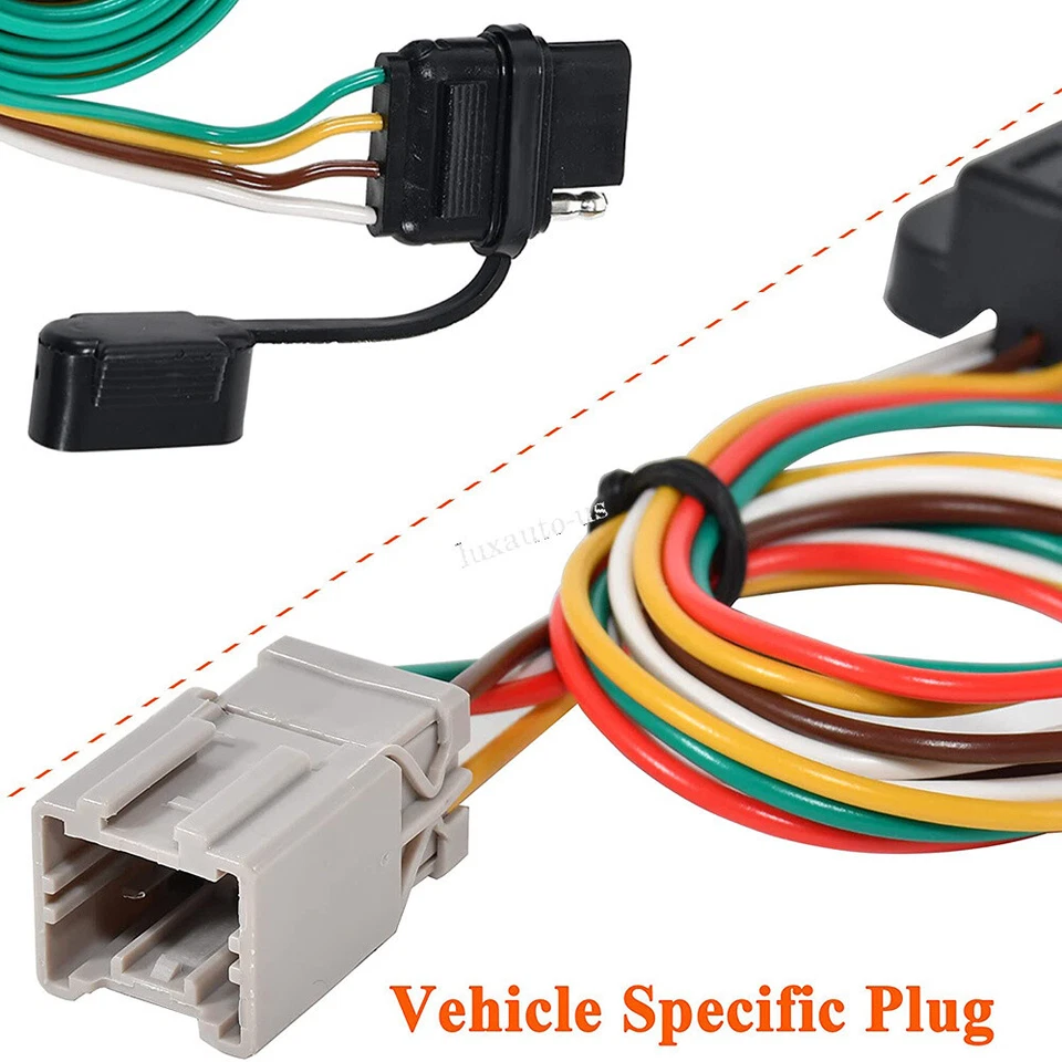 Arnés de cableado de enganche de remolque conector de luz de 4 pines para Honda Odyssey 1995-2004 Foto 2 de 4