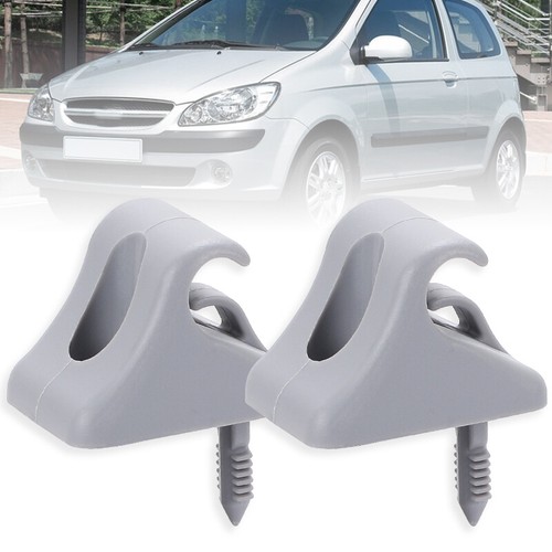2X Grey Sun Visor Clip Left+Right Side For Hyundai Getz 2002-2011 852351C300QS - Picture 2 of 12