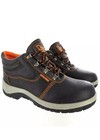 Rocklander Men Work Boots Cap Ankle Protector Leather Steel Toe Safety Shoe 9 UK