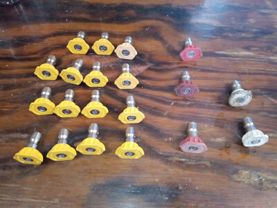 #ad #ad 4 GPM Pressure Washing Nozzles New and Used 20 nozzles. $19.95