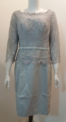 grey lace overlay dress Lace Overlay Dress – AX Paris main image 0