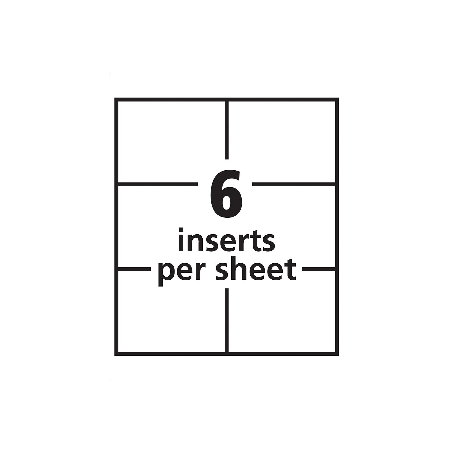 Avery ID Badge Holders Clear with White Inserts 100/Box (74459) 461147