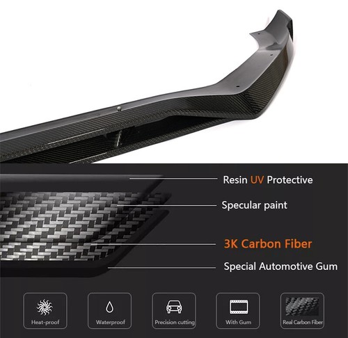 For Benz GLE Class C292 GLE63 15-18 Real Carbon Front Bumper Lip Spoiler Bodykit - Picture 14 of 15