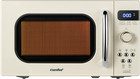 Retro Small Microwave Oven with Compact Size, 9 Preset Menus, Position-Memory Tu