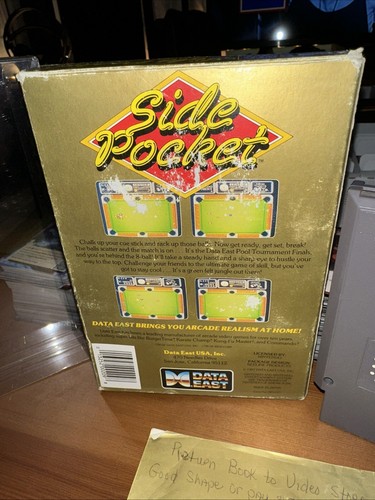 Side Pocket Nintendo NES COMPLETE w/ Box manual game WORKS! - Picture 5 of 7