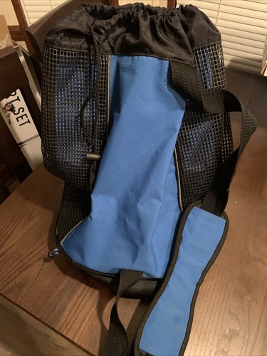 Vintage Vanilla Pepsi Leed’s Mesh Bag Cooler Blue Drawstring One Strap Backpack - Picture 4 of 8