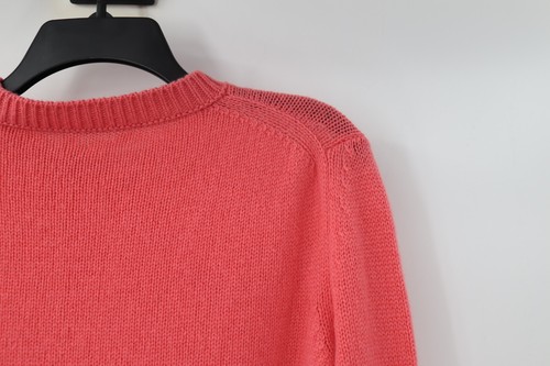 NWT Brock Collection sweater womens XS cashmere kendall knit pink rose jumper - 第 6/13 張圖片