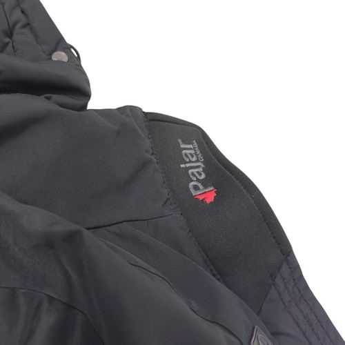 Pajar Kids Black Long Winter Parka L 12/14 Faux Fur Removable Hood Arctic Warmth - Picture 12 of 19