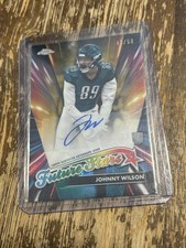 Johnny Wilson Auto /50 Gold 2024 Topps Chrome Future Stars Philadelphia Eagles 