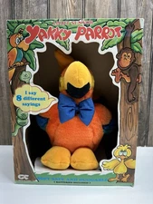 Vintage Yakky Parrot Motion Sensor Talking Plush Toy