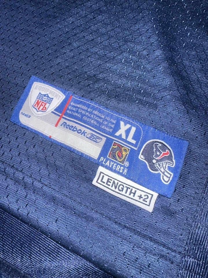 Camiseta de fútbol americano Reebok Houston Texans David Carr #8 para niños talla XL 18-20 NFL Foto 3 de 4